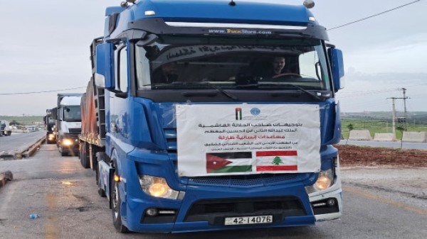 بتوجيهات ملكية.. الأردن يرسل قافلة مساعدات جديدة إلى لبنان #الأردن 