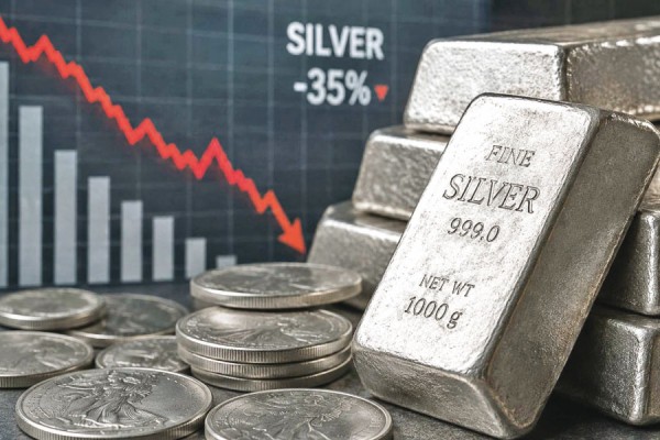 ديب: الفضة تنخفض 35% خلال شهرين