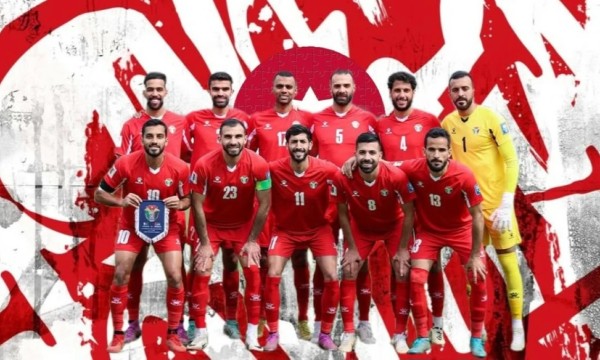 لاعبو النشامى يدعون الجماهير للتشجيع حتى النهاية أمام النمسا #الأردن 