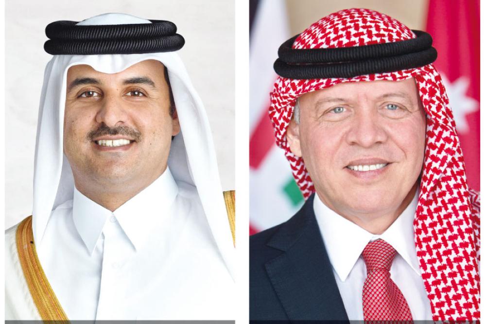 الملك وأمير قطر يبحثان العلاقات الثنائية في عمان.. الأحد